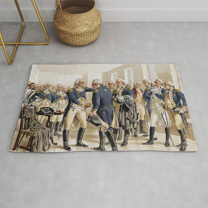 Washington's Farewell to Officers by H.A. Ogden (1893) Rug