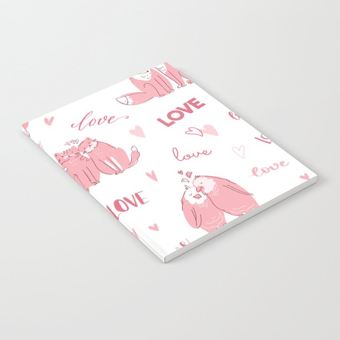 Animal Couples For Valentine's Day Animals In Love Notebook