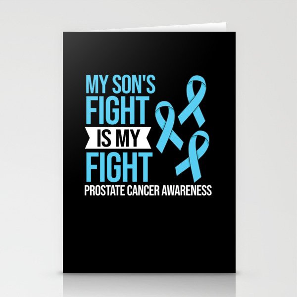 Prostate Cancer Blue Ribbon Survivor Awareness Stationery Cards