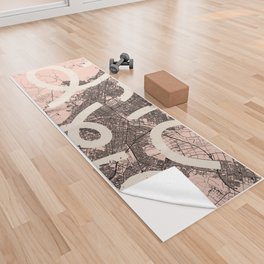 JAPAN - Sapporo City Map Yoga Towel