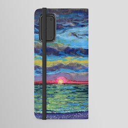 Neon Sunset Android Wallet Case