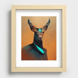 Mecha deer Recessed Framed Print