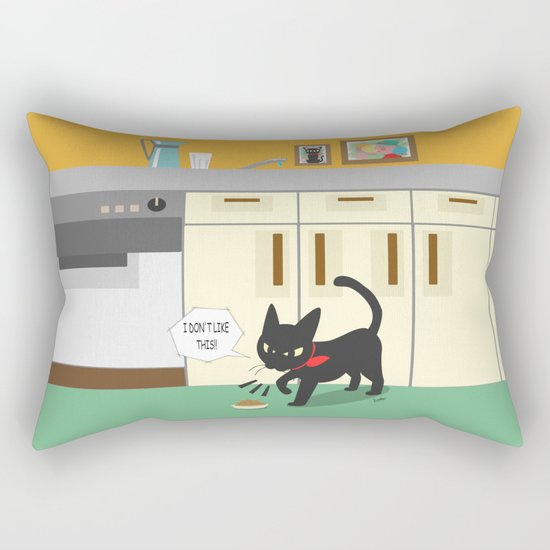 In the kitchen Rectangular Pillow
