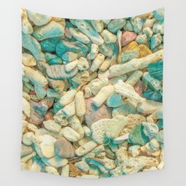 Beach Coral Rocks Wall Tapestry