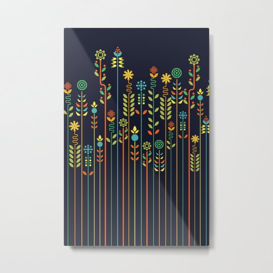Overgrown flowers Metal Print