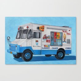 Mister Softee Ice Cream Truck Canvas Print