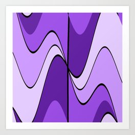 Hypnotic hippie purple Art Print
