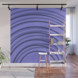 Very Peri Imperfect Rainbow Arch Lines Wall Mural