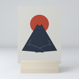Cat Landscape 63: Meow-ditation Mini Art Print