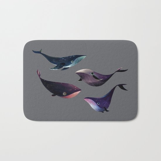 Galactic Whales Bath Mat