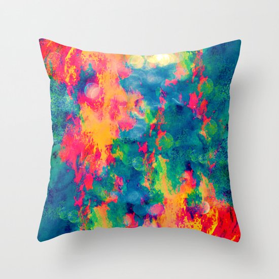 Summer Swirl Throw Pillow