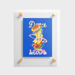 Dancing Burger Floating Acrylic Print