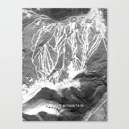 Copper Mountain 3D Map Canvas Print