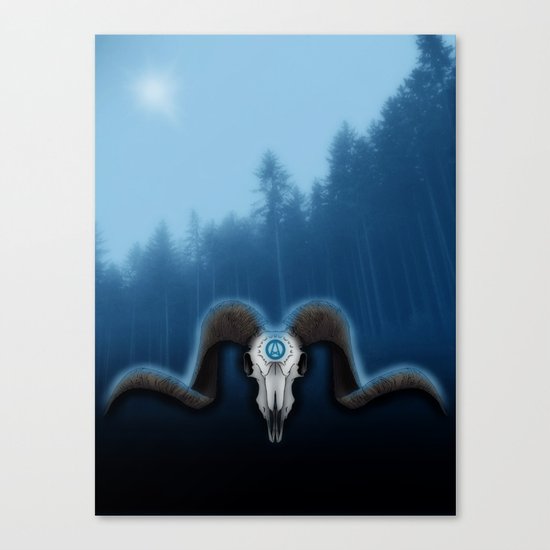 Wet Horns Canvas Print