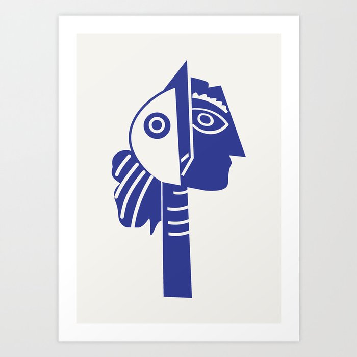 Picasso Poster| Picasso Print | Pablo Picasso | Picasso Illustration | Picasso | Nordic Minimalist | Wall Art Print by AP Posters - X-Small