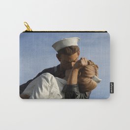 Kissing Sailor And Nurse Portrait Carry-All Pouch