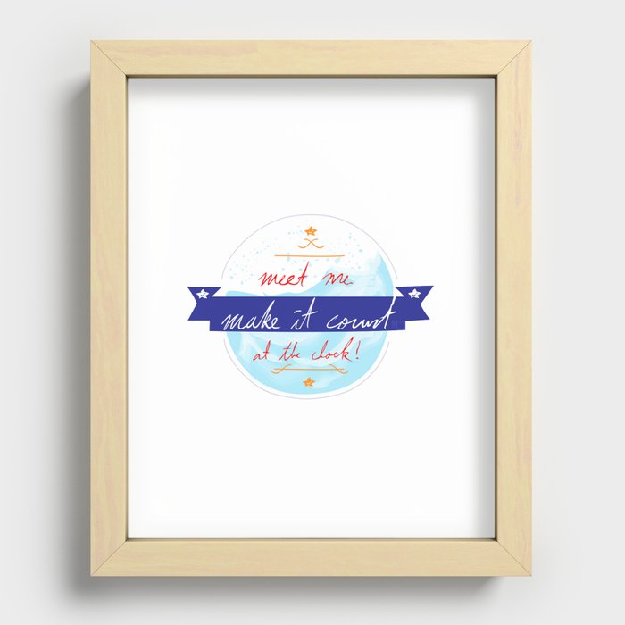Make It Count Recessed Framed Print