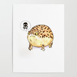 tiny angry frog Poster