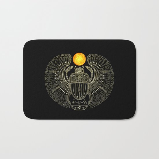 Sacred Scarab (v2) Bath Mat