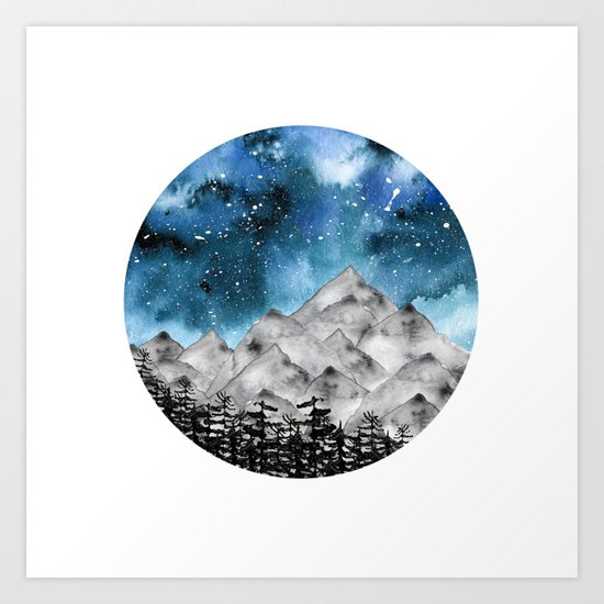 Forgotten Spaces ( Blue ) Art Print