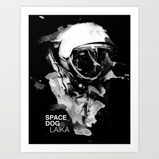 Space Dog Art Print