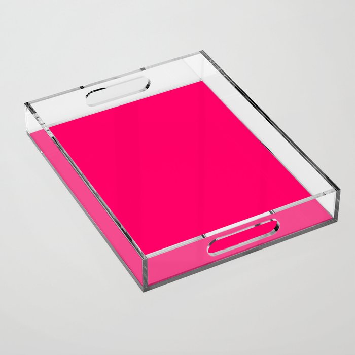 Hot Pink Color Acrylic Tray