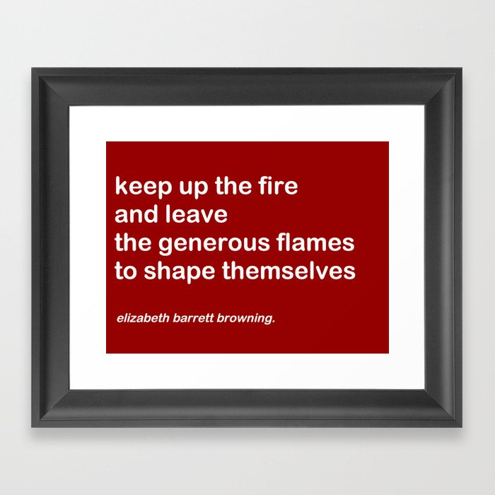 The Fire Framed Art Print