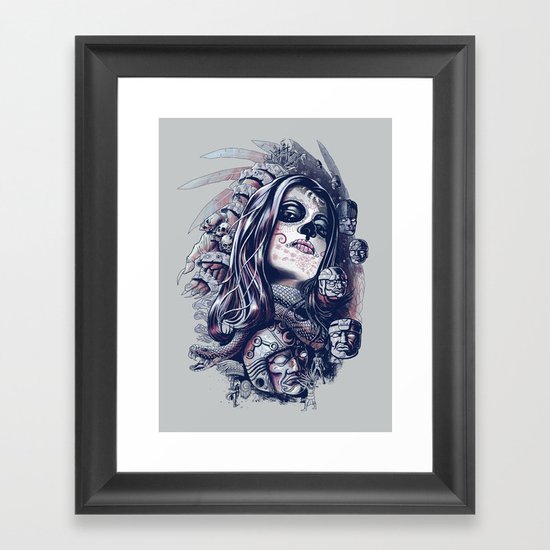Coyolxauhqui Framed Art Print