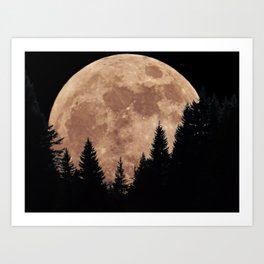 Full moon Art Print