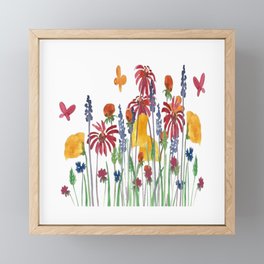 Butterfly Natures Field Framed Mini Art Print