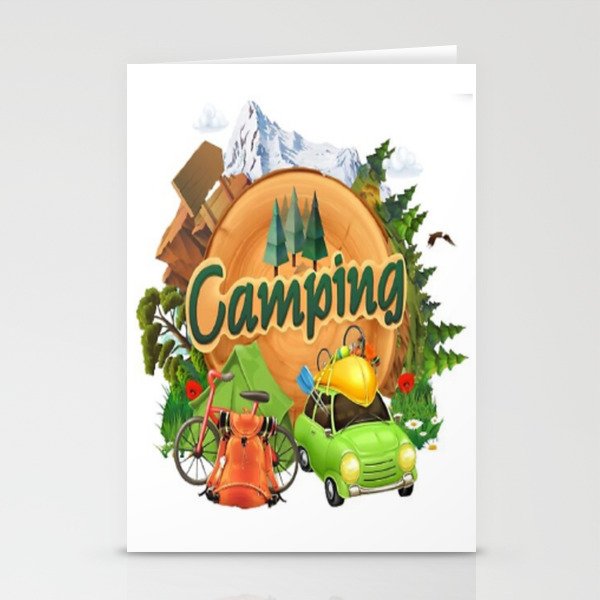 Camping Adventure Stationery Cards
