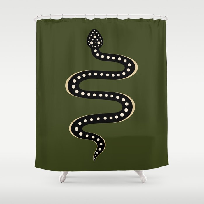Minimal Snake XXXVI Shower Curtain