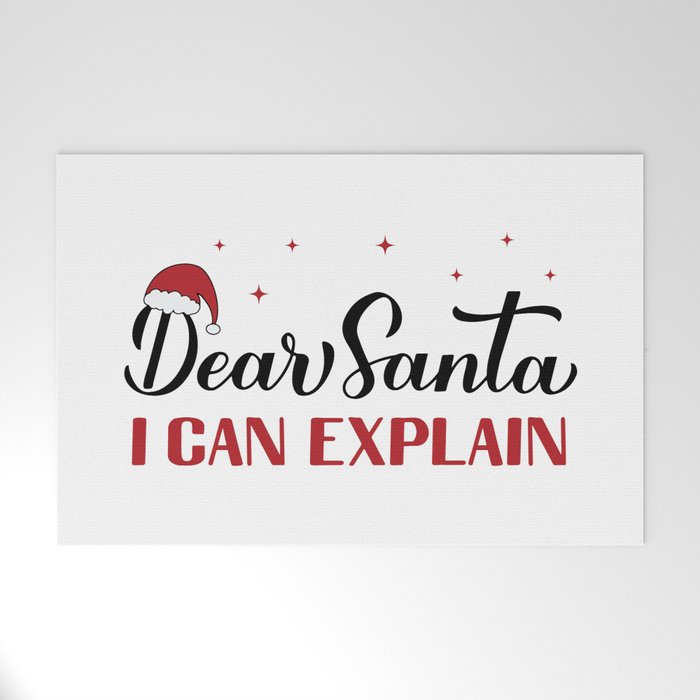 Funny Christmas Door Mat, Dear Santa Door Mat