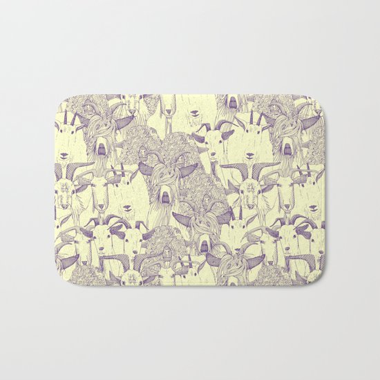 just goats purple cream Bath Mat