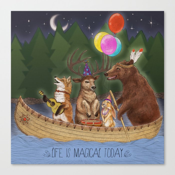 Life Is Magical Today Canvas Print