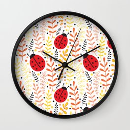 Ladybird 11 Wall Clock