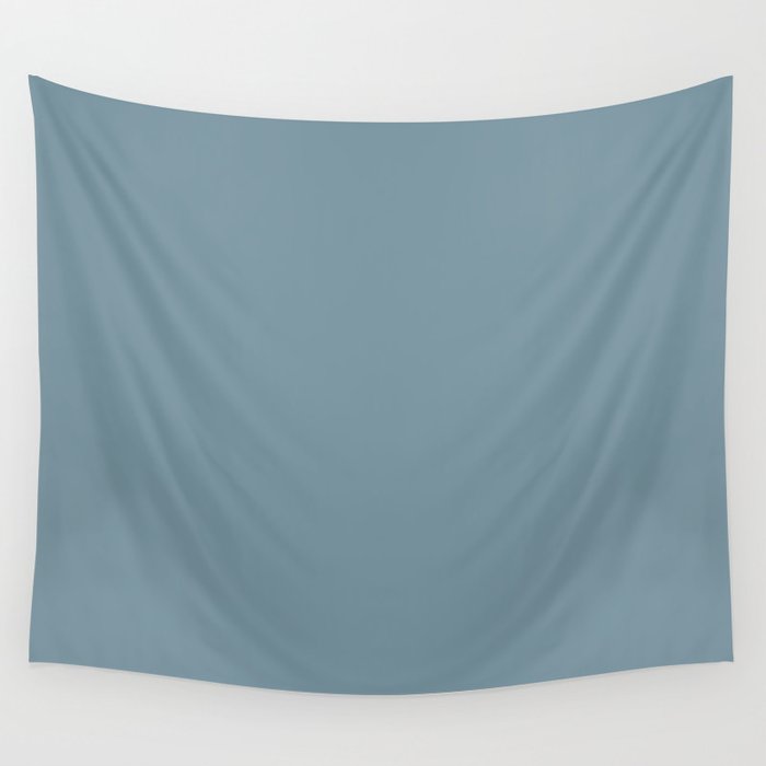 Solid Dusty Blue Color Wall Tapestry