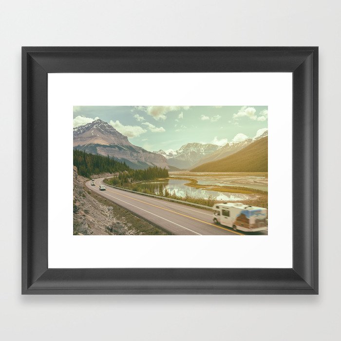 scenic road Framed Art Print