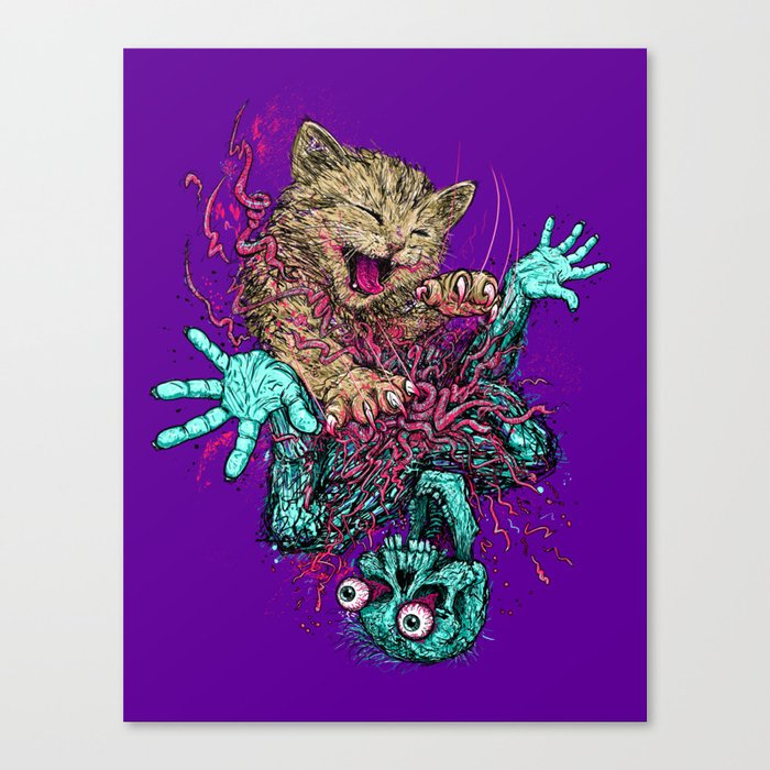 Zombie Nomz Canvas Print