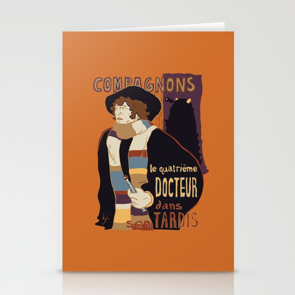 Le Fourth Doctor Stationery Cards
