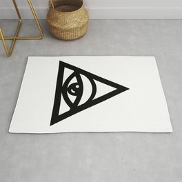 Tired illuminati eye pyramid Area & Throw Rug