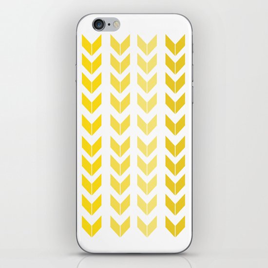 chevron yellow iPhone Skin