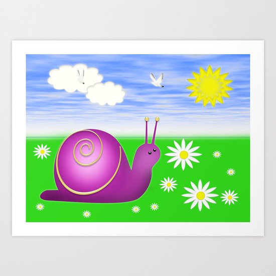 Snails Life Art Print