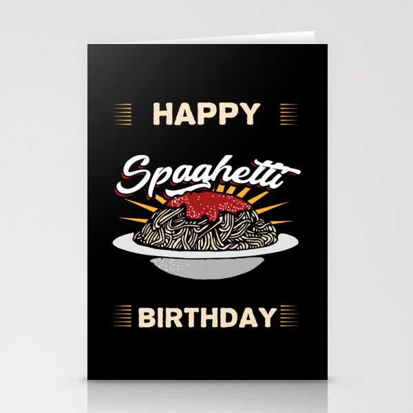 Enjoy your spaghetti pasta Stationery Cards