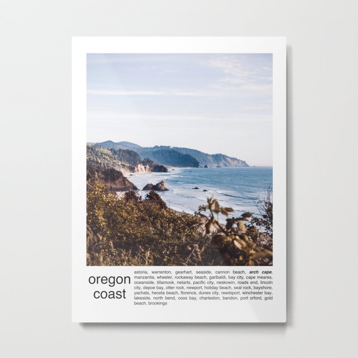 Oregon Coast Views Metal Print