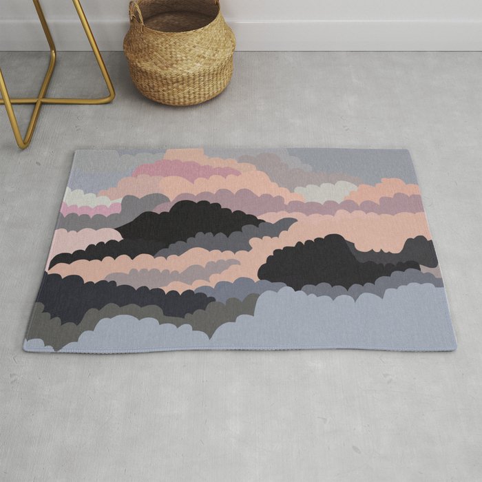 Magic Sunset Clouds Rug