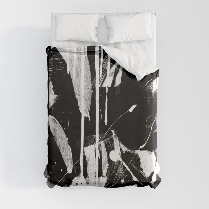 Monochrome Abstract Duvet Cover