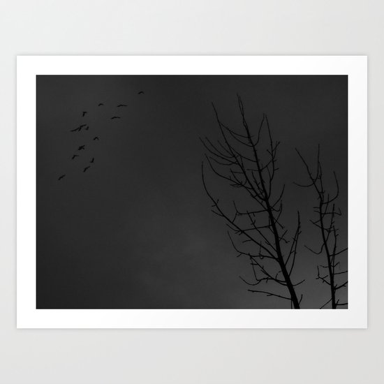 Dark sky Art Print