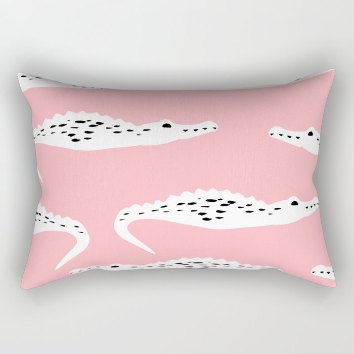 faux crocodile pillow
