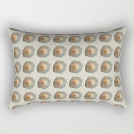 Mushroom Cap Pattern on Mushroom Soup Color Background Rectangular Pillow
